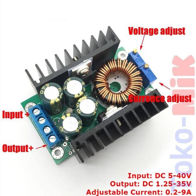 step up boost converter 300w 9a cc cv dc-dc power supply driver led