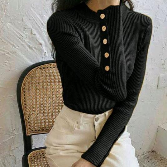 cuci gudang berkah fashion | turleneck knit inara | inner atasan perempuan | manset rajut premium