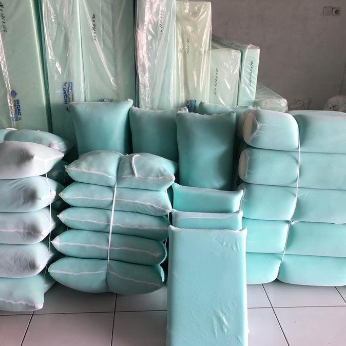 Bantal Cinta Jumbo Asli Inoac Super Soft + Cover Bantal Guling  1 Set Guling  Latex
