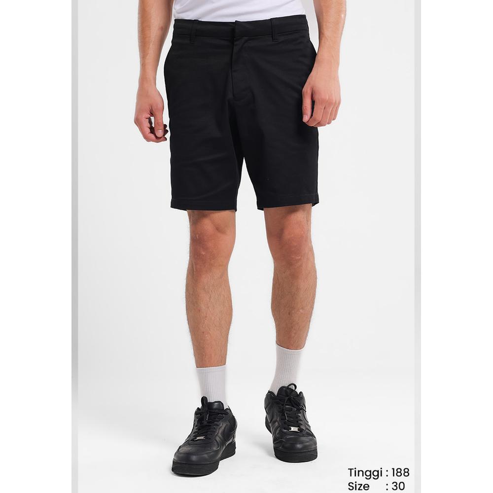 MANZONE - Celana Pendek Pria Bermuda River 01 - Black