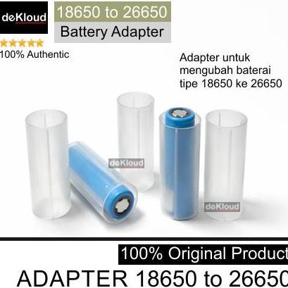 Baterai Adapter 18650 ke 26650 | batre adaptor to battery batere
