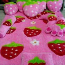 karpet lantai set karakter 5CM karpet set rasfur karpet bulu