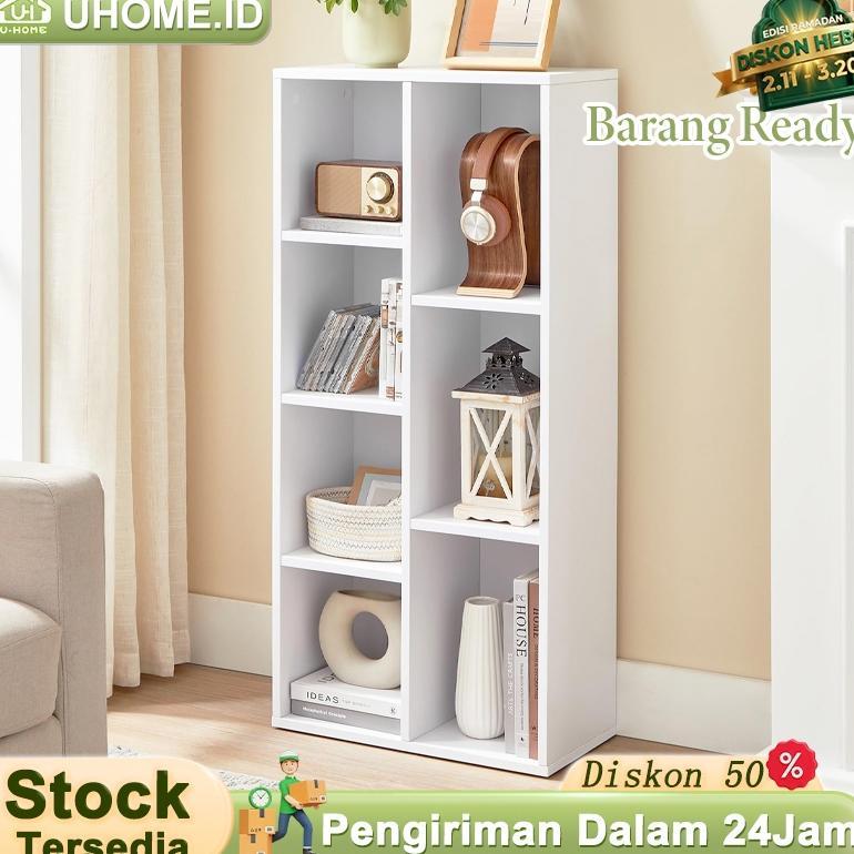 Cuci Gudang Rak Buku 7 Susun Serbaguna Rak Kayu Mainan Lemari Buku Rak Baju Rak Dapur Rak Helm