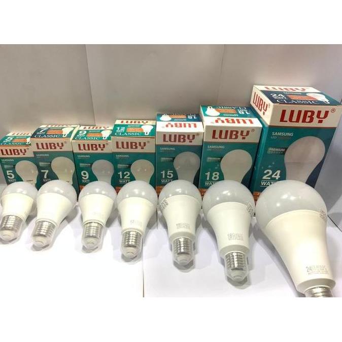 Ready Lampu LED 18 Watt Luby Classic Putih Lampu Bohlam 18 Watt