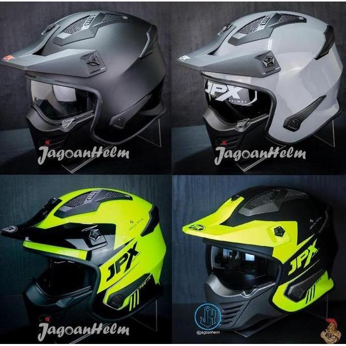 JPX HELM MX726R SOLID | MX726 R | MX-726R CROSSOVER MX 726R Helmet Motor -