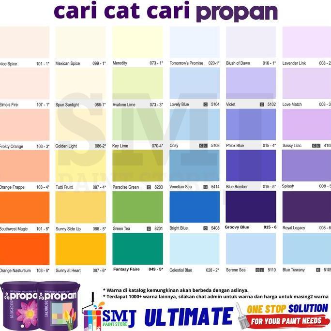 Cat Tembok Anti Noda PROPAN DECORLOTUS DLI 480 warna Tinting 20L