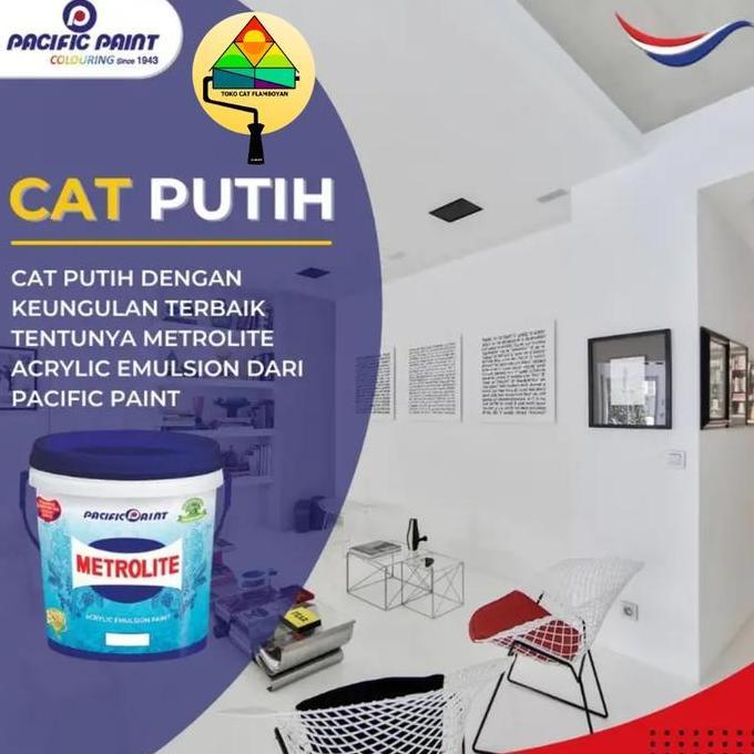 cat tembok metrolite 16liter putih