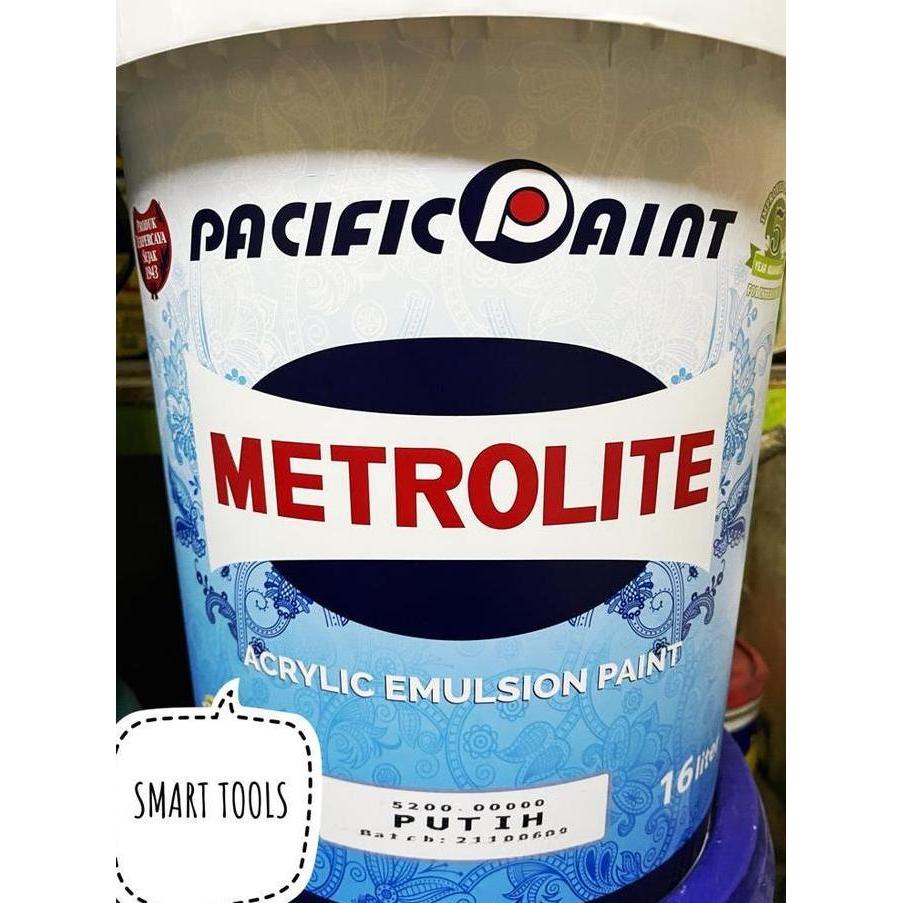 CAT TEMBOK PUTIH METROLITE METROLIT PUTIH 25 KG / 16 LITER