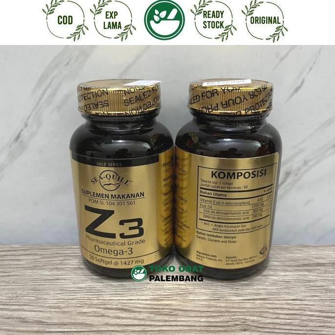 Lansungkirim- Sea Quill Z3 Omega 3 50 Softgel Sea-Quill Z3 Omega-3 Pharmaceutical