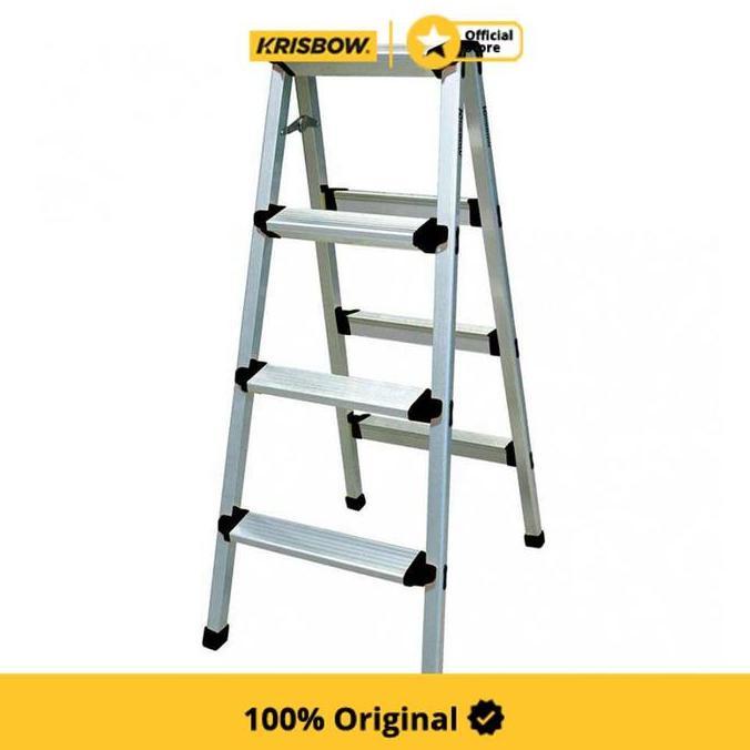 KRISBOW TANGGA LIPAT ALUMINIUM TANPA PEGANGAN 4 STEP