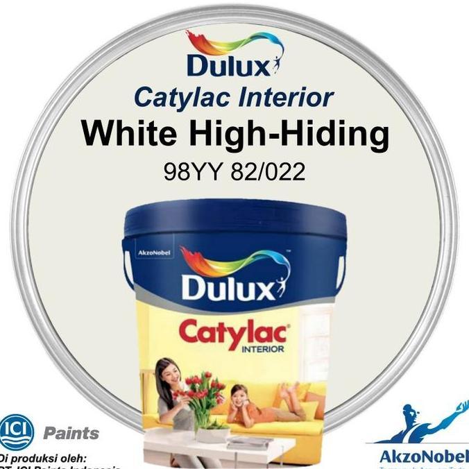 CAT DULUX CATYLAC INTERIOR 25 KG - WHITE HH-HIDING RM 98YY 82/022