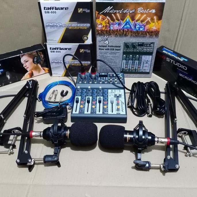 Paket Soundcard/Paket Podcast 2 Mic BM 800