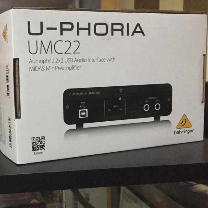 Audio interface behringer umc 22