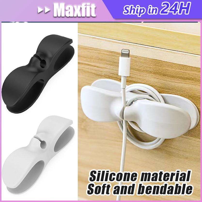 5Pcs Pelindung Cable Serbaguna Klip Gulungan Kabel Tempelan Dapur Gantungan Hook Klip Penggulung Kab