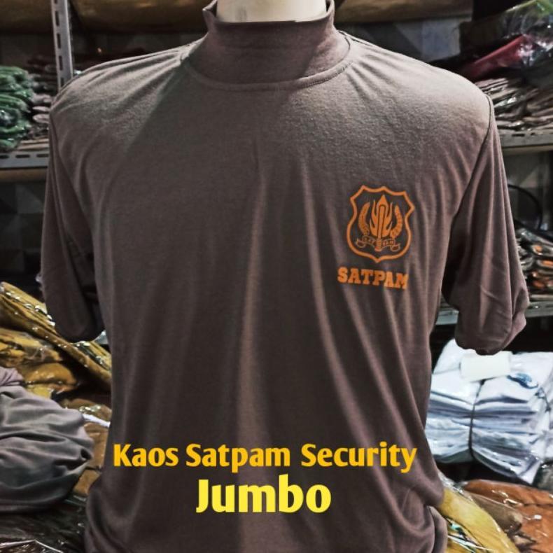 Banting Harga Security Satpam Kaos Satpam Jumbo Size Xxl-Xxxxl Baju Kaos Dalaman Satpam Terbaru Jumb