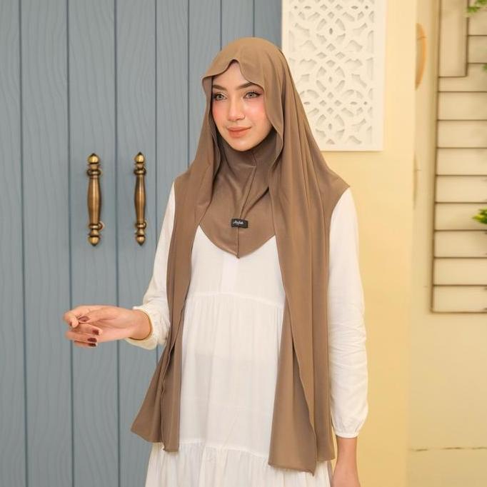 Pashmina Inner Instant Dewasa  Pashmina Oval Jilbab Pashmina Panjang Muslim Kerudung Bergo Hijab TSY