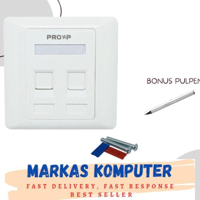 Face Plate - Face Panel RJ45-RJ11 PROXP 2 Hole