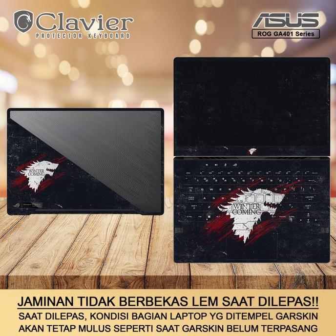 Cover Garskin Laptop Asus ROG G14 GA401 GA401Q GA401QC GA401QM Bening