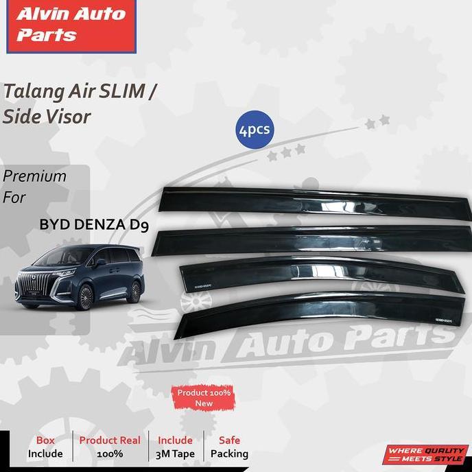 TALANG AIR  DENZA D9 SLIM / SIDE VISOR BYD DENZA D9 SLIM / ACCESSORIES BYD DENZA D9 PROMO