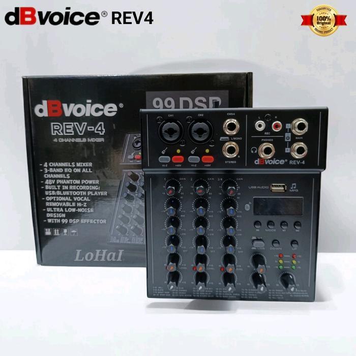 MIXER AUDIO DBVOICE REV4  99DSP EFFECT MIXER MINI REV 4 ORIGINAL ORIGINAL DAN TERPERCAYA