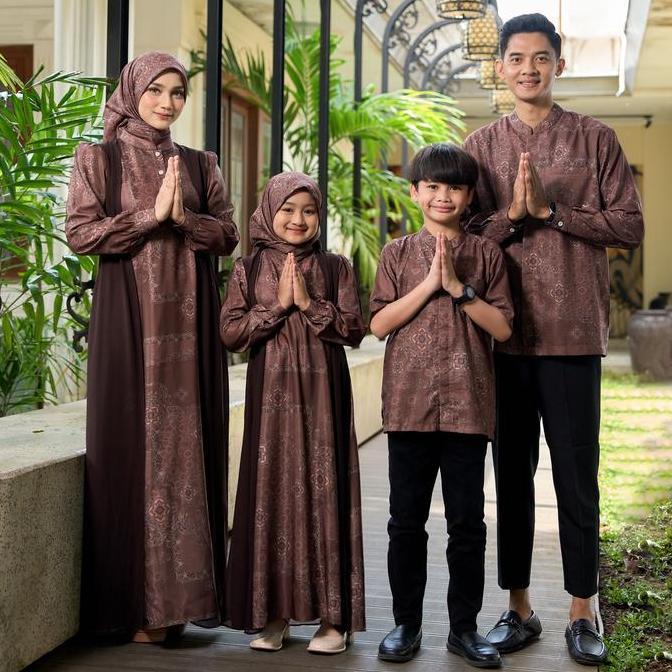 NEW NINGRAT SARIMBIT KELUARGA - SETELAN KELUARGA, GAMIS DAN KOKO PRINTING MUSLIM.. ORI