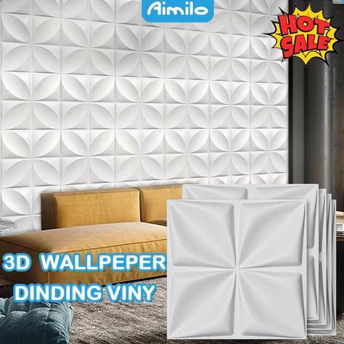 Violajeka12 - 3D PVC WALL PANEL MOTIF POLOS WALLPEPER DINDING VINY PVC KAKU ANTI AIR DAN JAMUS | PVC