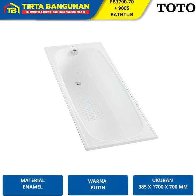 TOTO FB1500 - 70 + 9005N BATHTUB +AFUR KOMPLIT BATHTUB ANTI SLIP BAK MANDI 150CM