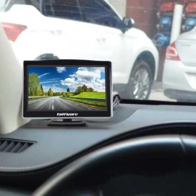 Monitor Rear View Parkir Mobil TFT LCD 5 Inch TV Mini TV Kecil TV Mobil [Anifki19]