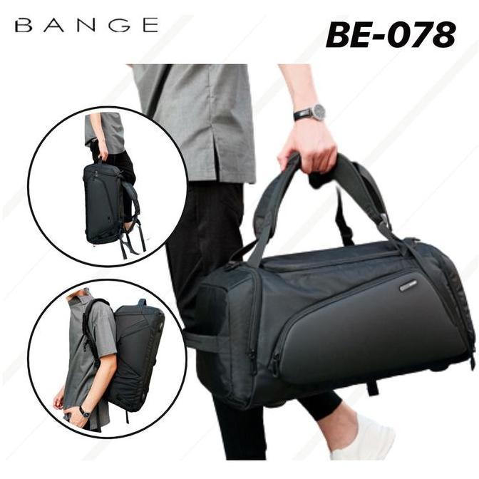 NEW BANGE - TAS TRAVEL SPORT GYM BAG PRIA WANITA MULTIFUNGSI SELEMPANG OLAHRAGA DUFFLE BE-078 ORI