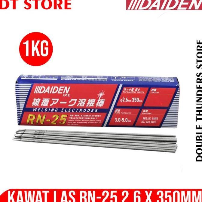 Murah Daiden Kawat Las Listrik Kawat Las Elektroda 2,6Mm X 350Mm Aws E6013 Welding Electrodes Rn-25 