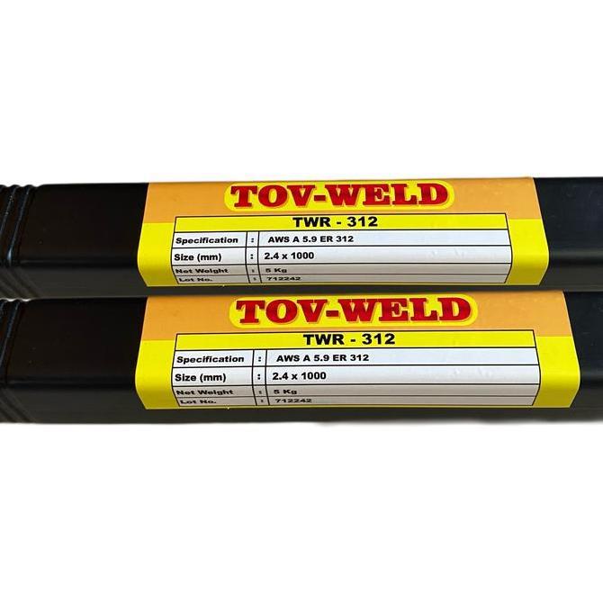 Grosir Kawat Las Tig Problem Steel Er312 Tovweld Er 312 Ukuran 1,6Mm 1.6Mm (5 Kg) Problem Steel Argo