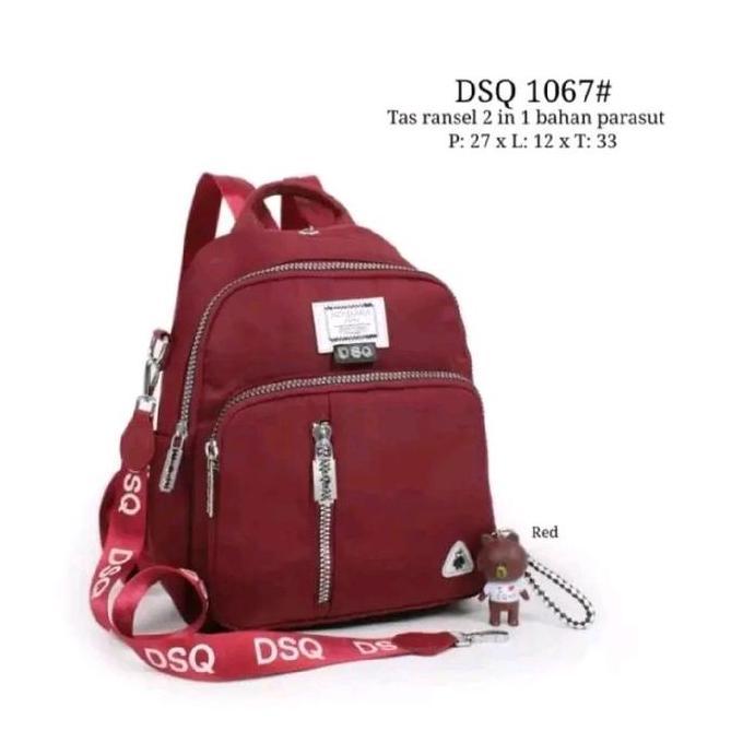 NEW TAS RANSEL WANITA DSQ PARASUT IMPORT KOREAN ORIGINAL TERBARU ORI