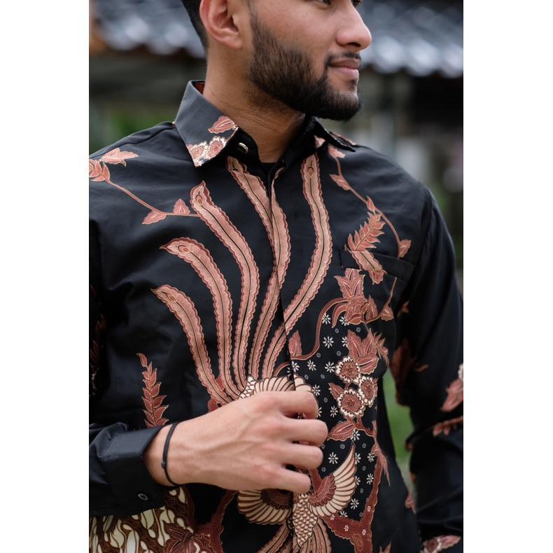 Toko hamid - HADI-Baju Batik Pria Lengan Panjang - Katun Dobby -
