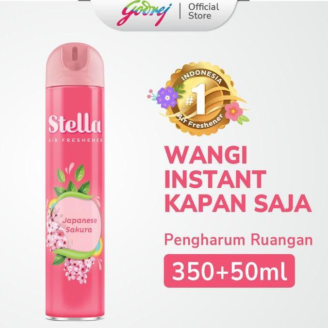 Stella Sakura Pengharum Ruangan Aerosol 350ml - Pengharum Ruangan Spray