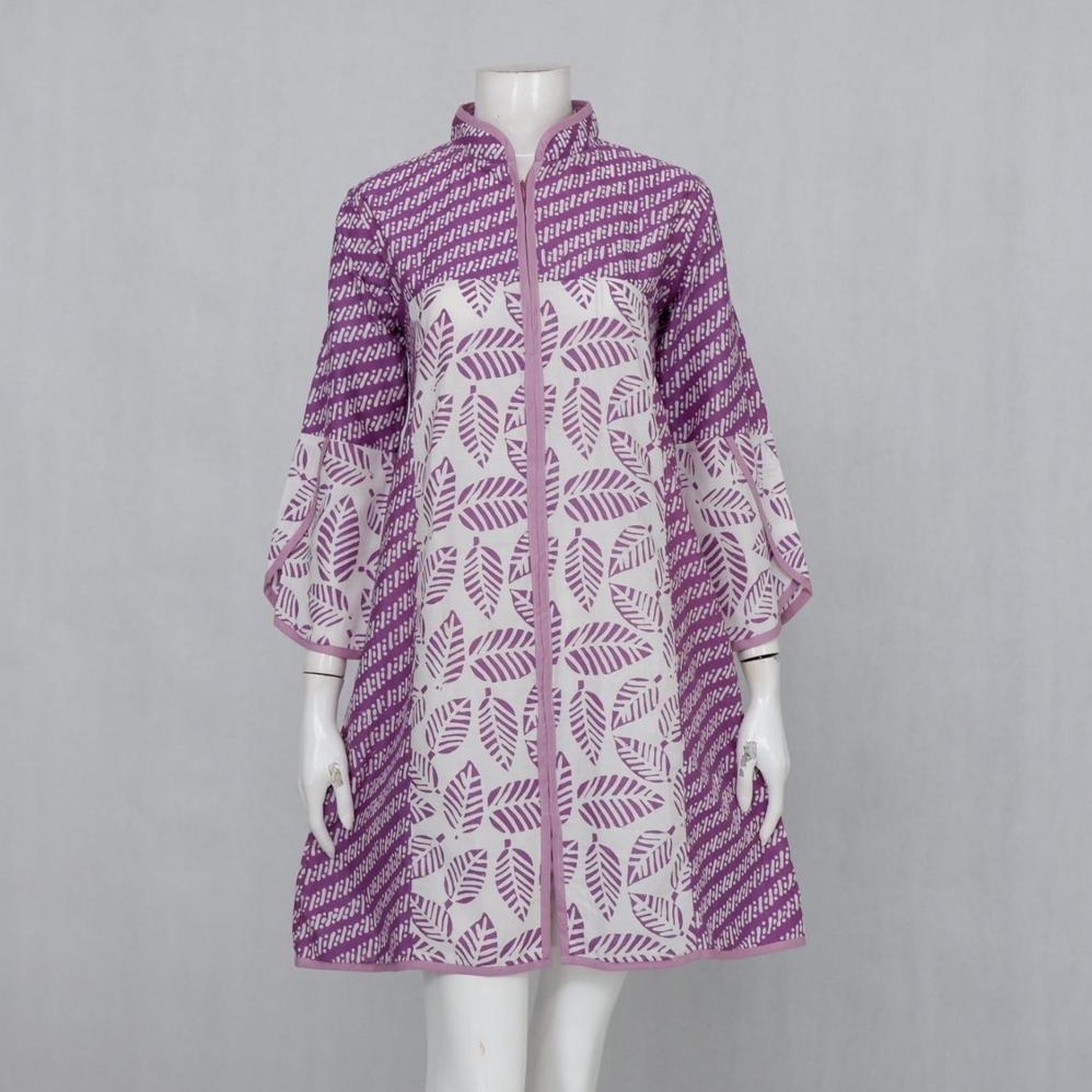 Elzaeda Tunik Batik Jumbo LD 110, 120, 130, 140, 150cm Busui Resleting Depan