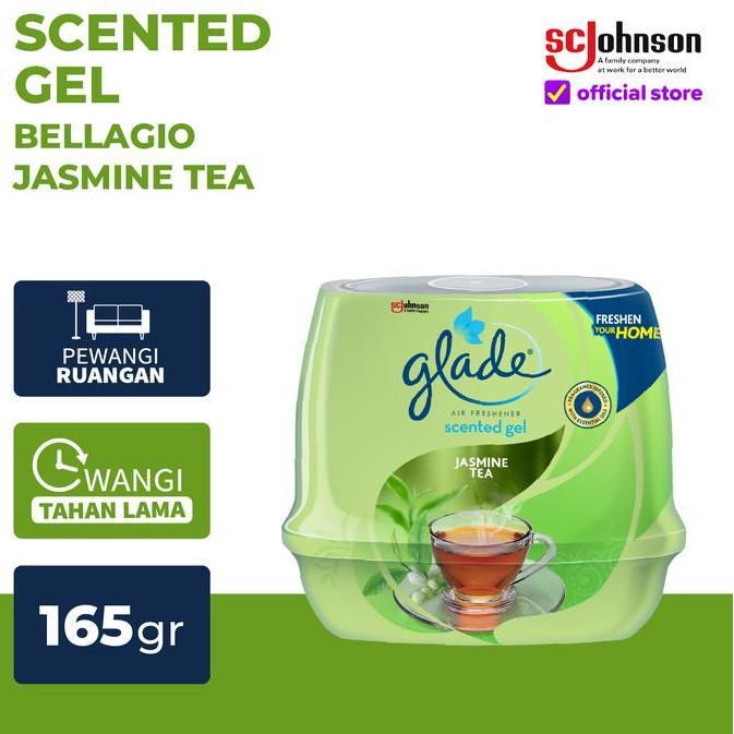 GLADE SCENTED GEL JASMINE TEA - Pengharum Kamar Mandi