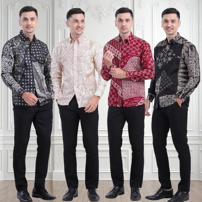 LIFESTYLE Aruna - Kemeja Batik Pria Viscose Slimfit | Outfit Kondangan Couple LIFESTYLE