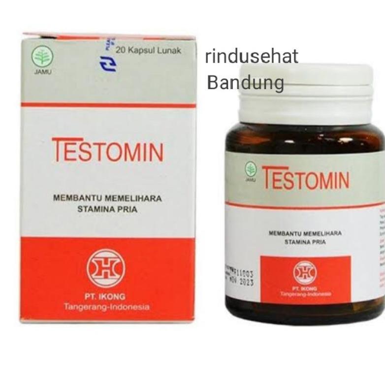 (Terbaru) Testomin H3 20 Kapsul Lunak Stamina Pria Kesuburan Pria Vitalitas (Terlaris)