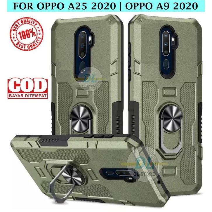 Casing Untuk Oppo A5 2020|A9 2020 HardCase Ring Armor Robot Case Standing