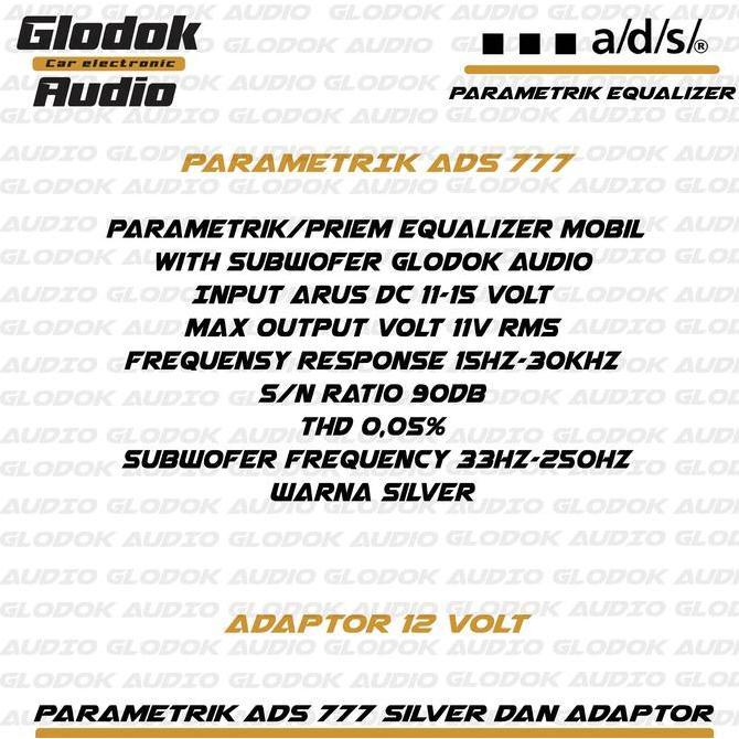 Murah Parametrik Ads Eq 777  7 Band Equalizer With Subwoofer Output Mixer Adaptor Surround Mixer