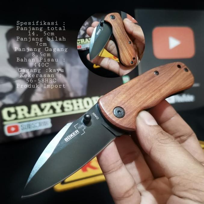 Pisau Survival Mini Boker Clasic DA66 / SURVIVAL KIT / PISAU SURVIVAL CAMPING