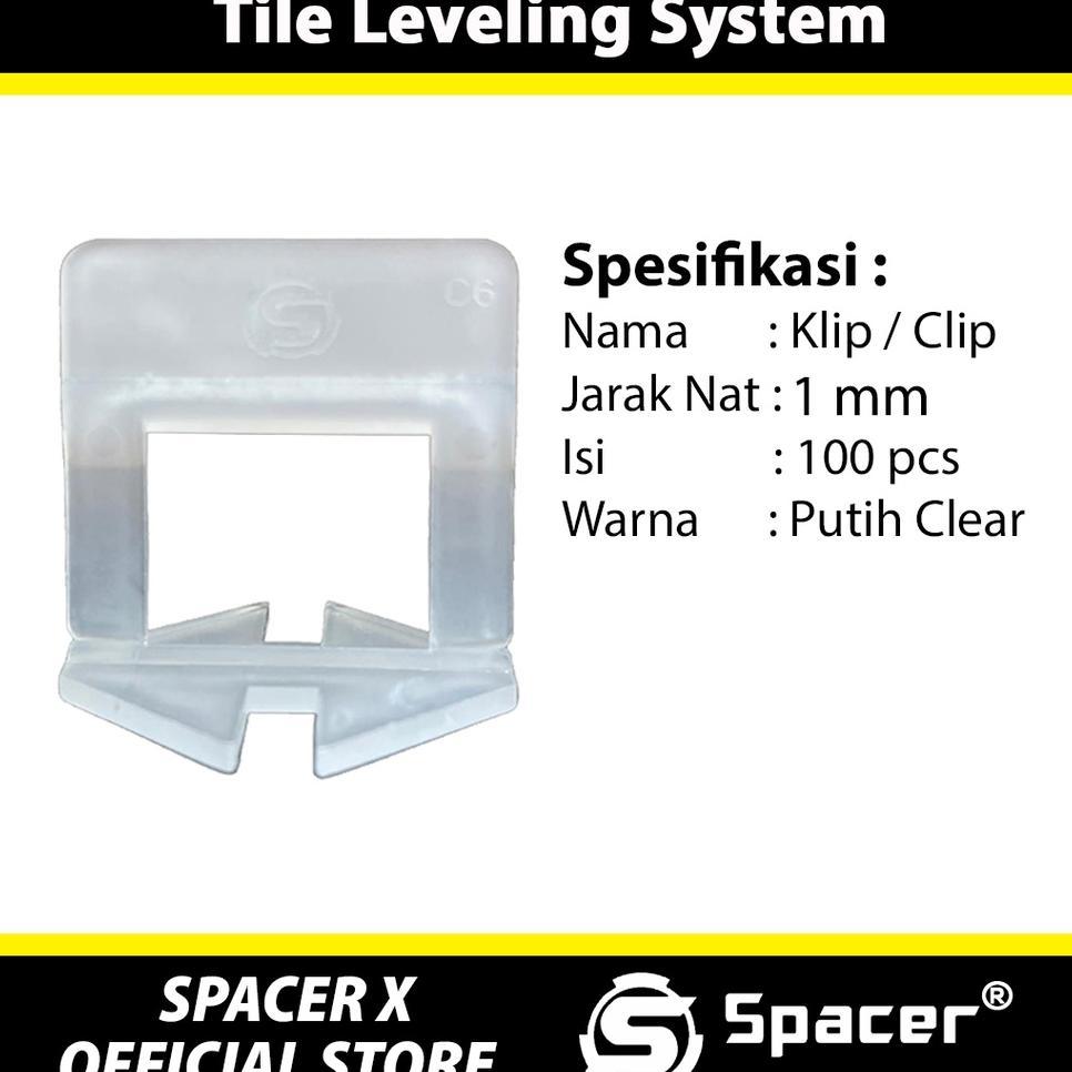 1 Mm Clip Tile Leveling System Alat Perata Nat Keramik Klip Nat Keramik
