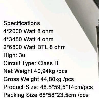 Promo Power Ashley Hmd415 Hmd 415 4Channel 4X2000