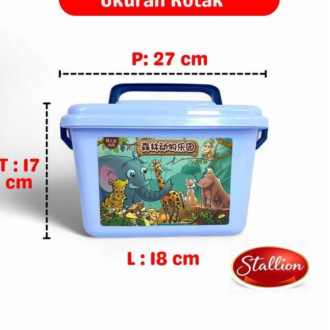 Mainan Mini Zoo Kecil Karet Animal Fure Wild Animal 58Pcs Fure El Toys Furine Box