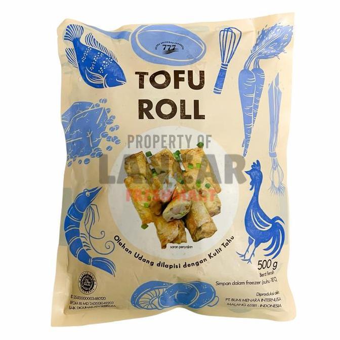 Verdure- 777 Tofu Roll 500Gr / 777 Tofu Roll Udang 500Gr