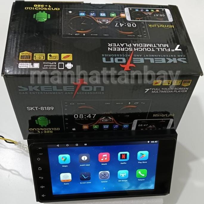 Headunit Android Double Din 7 inch Skeleton Plug and Play Calya Sigra