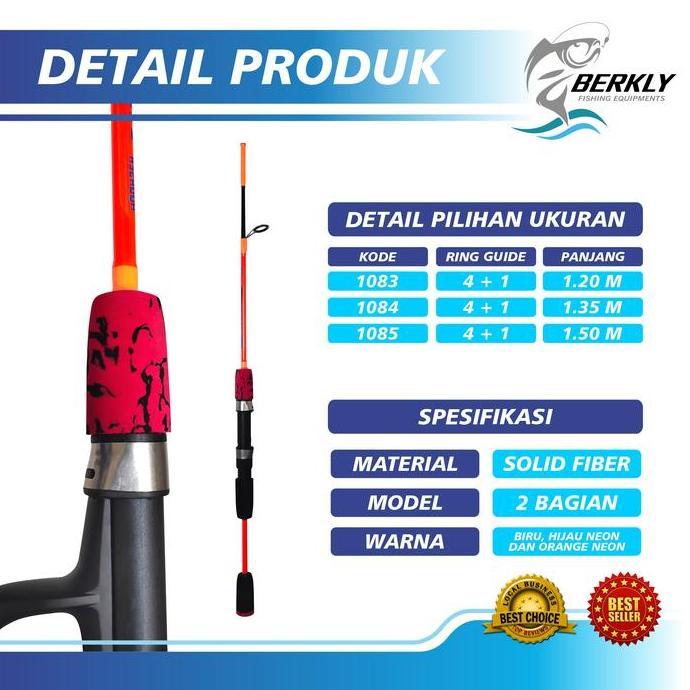 willchanzone BERKLY Joran Pancing Reina 1.20m - 1.50m Ultralight Medium Hard Ikan Lure Diskon