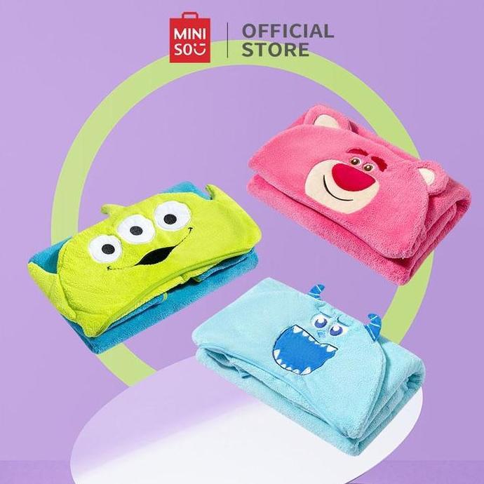 Miniso Selimut Dengan Topi Lotso Blanket With Hat Toy Story Collection Hooded Blanket