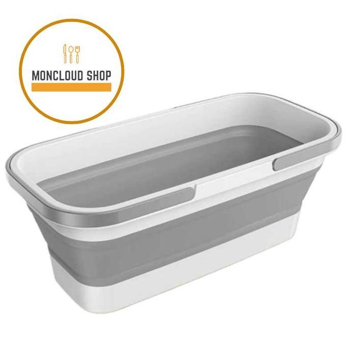 Ember Lipat 13 L Baskom Lipat Besar Portable Silikon Silicone Laundry