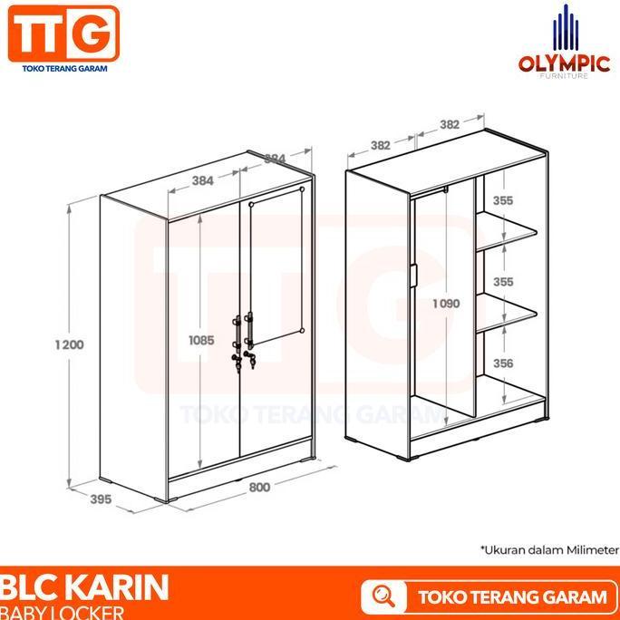 OLYMPIC GSTAR Lemari Pakaian Anak & Baby Locker Minimalis BLC KARIN